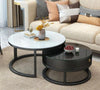 Luxurious Modern Look Glossy Finish Glass Top Coffee Table - Lixra