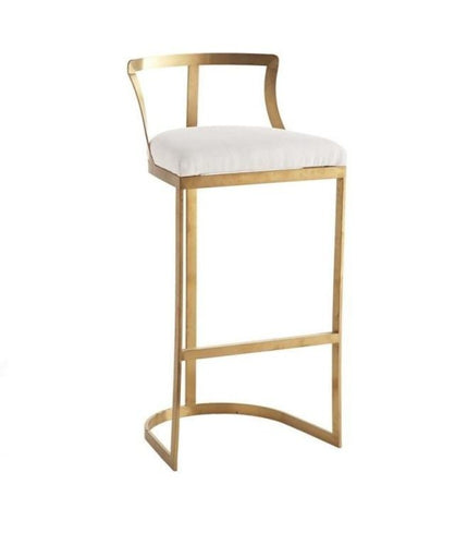 Italian Style Light Luxury Steel Framed Bar Chairs - Lixra