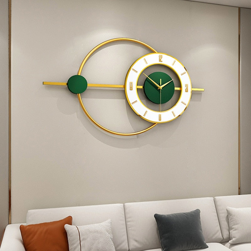 Nordic Style Modern Luxurious Light Wall Clock / Lixra