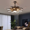 Nordic Style Contemporary Decorative Ceiling Fan With LED Light / Lixra