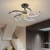 Nordic Style Semi-Flush Mounted Light with Ceiling Fan / Lixra