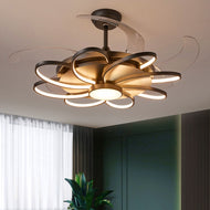 Modern Decorative Ceiling-Fan with Light / Lixra