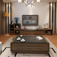 Modern Coffee Table and TV Stand Set with Side Table / Lixra