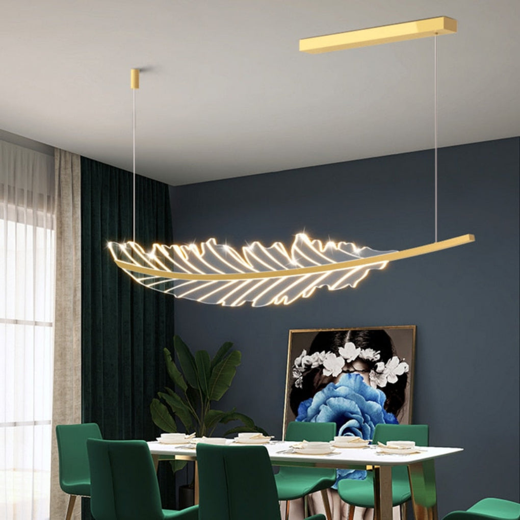 Golden Finish Dazzling Pendant Light / Lixra
