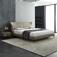 Contemporary Design Sumptuous Comfy Leather Bed / Lixra