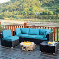 Fashionable Luxurious Rustic Outdoor Sofa Set / Lixra