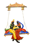Modern Couple Swing Metal Wall Hanging / Lixra