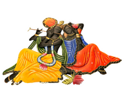 Multicolor Couple Metal Wall Decor / Lixra