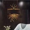 Luxurious Branches Design Wall Lamp Light With Black Shade