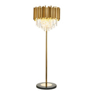 Gold Finish Metal Floor Lamp / Lixra