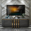 Modern Contemporary Wooden Curved Luxury Door Cabinet - Lixra