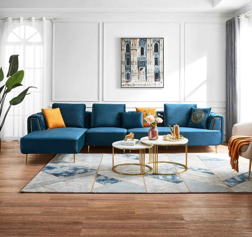 Contemporary Style Splendorous Fabric Sectional Sofa / Lixra