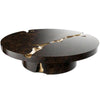Modern Designed Round Shaped Rustic Wooden Coffee Table - Lixra