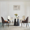 Gorgeous Sintered Stone Split Base Round Dining Table / Lixra