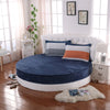 Velvet Fabric Round Bedsheet And Pillowcover