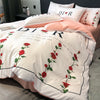 Luxurious Cotton bedding set with Flat and Fitted Sheets for Ultimate Comfort and Style / Lixra