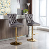 Sophisticated Design Velvet Upholstered Sumptuous High-Raised Stools / Lixra