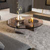 Modern Design Round Shaped Glass Coffee Table / Lixra