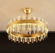 Modern Chandelier Illuminative Ceiling-Fan / Lixra