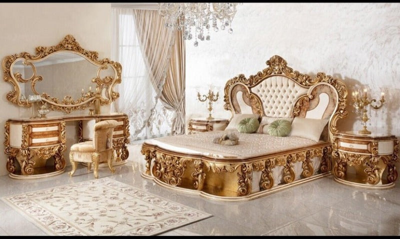 European Wooden Handcrafted Milan Fabric Bed / Lixra