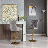 Sophisticated Design Velvet Upholstered Sumptuous High-Raised Stools / Lixra