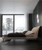 Luxurious Contemporary Design Splendiferous Comfy Leather Bed / Lixra