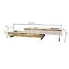 Palatial Tempered Glass Top Extendable TV Stand / Lixra