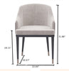 Ultra Modern Fabric Upholstered Dining Chair / Lixra