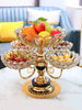 Exquisite Glass Serving Tray Set with Rotated Crystal Bowls/Lixra