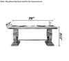 Multipurpose Creative Design Rectangular Marble-Top Dining Table Set / Lixra