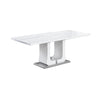 Luxotic Expendable Dining Table With Stainless Steel Base / Lixra