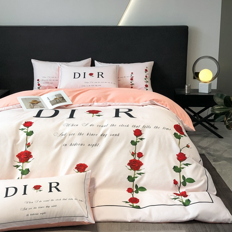 Luxurious Cotton Fitted Bedding Set / Lixra