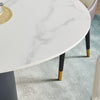 Gorgeous Sintered Stone Split Base Round Dining Table / Lixra