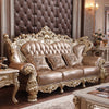 European Design Sofa Set With Combination of Premium Leather And Solid Wood / Lixra