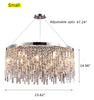 Spectacular Stainless Steel Adjustable Chandelier / Lixra