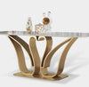 Splendid Style Gleamy Marble-Top Luxurious Dining Table Set / Lixra