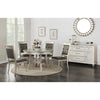 Lavish Design Luxurious Center Glass Top Dining Table  / Lixra
