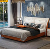 Contemporary Moderate Design Exclusive Comfy Leather Bed / Lixra