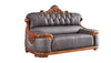 Antique Style High-Quality Luxurious Comfy Leather Sofa Set-Lixra