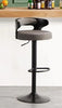 Modern Futuristic Design Soft Leather Bar Chair With Metal Base-Lixra