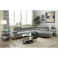 Classy Leather L-Shaped Sectional Sofa / Lixra
