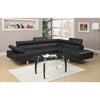 Contemporary Design Luxurious Faux Leather Sectional Sofa / Lixra