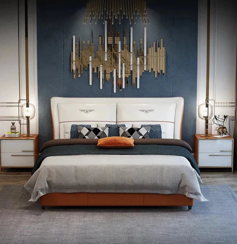 Moderate Design Exclusive Leather Bed / Lixra