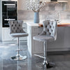 Set Of 2  Velvet Upholstered Splendid High Raised Stool / Lixra