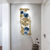 Modern Gold Finish Metallic Stunning Wall Clock - Lixra