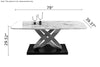 Contemporary Light Luxurious Glossy Marble Dining Table Set/Lixra