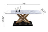 Modern Luxurious Marble-Top Sumptuous Dining Table Set - Lixra