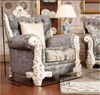 Antique Style Lavish Planned Comfy Fabric Sofa Set / Lixra