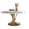 Slate Dining Table Turntable Designer Creative Light Luxury Modern Minimalist Household Bright Pandora Marble Round Table