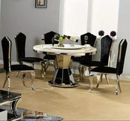 Minimalistic Marble Dining Table Set / Lixra